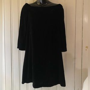 black velvet dress